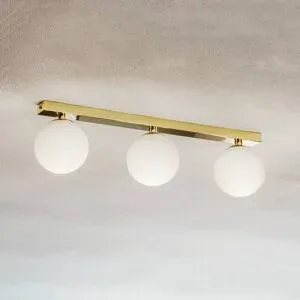 Deckenlampe Fatis Argon, dimmbar, messing / gold, für Wohn- / Esszimmer, Metall, Modern, Deckenlampe
