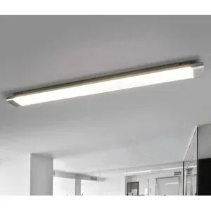 LED Deckenlampe Vinca Arcchio, alu / grau / zink, für Arbeitszimmer / Büro, Kunststoff, Modern, LED Deckenleuchte