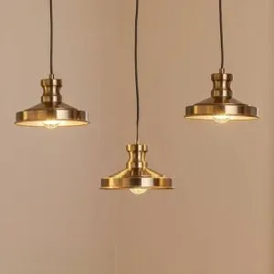 Hängelampe Berceste 9263 Opviq, dimmbar, messing / gold, für Wohn- / Esszimmer, Metall, Pendelleuchte