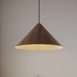 Holz Hängelampe Clarine Lindby, dimmbar, Holz dunkel, für Wohn- / Esszimmer, Metall, Modern, Pendelleuchte