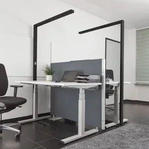 Stehlampe Jolinda Arcchio, dimmbar, schwarz, für Arbeitszimmer / Büro, Aluminium, Modern