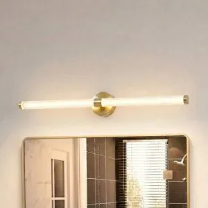 Wandlampe Melisa Lucande, messing / gold, für Badezimmer, Glas, Modern, Wandleuchte, Wandlampe Bad