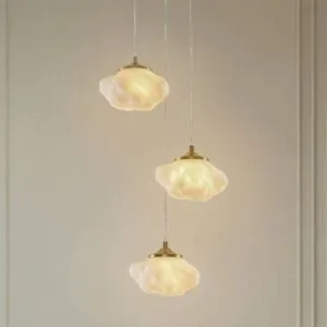 Hängelampe Piatra Lindby, dimmbar, weiß / opal, für Wohn- / Esszimmer, Glas, Modern, Pendelleuchte