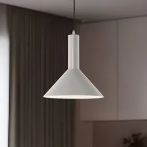 Hängelampe Vitrum cone SIGMA, dimmbar, alu / grau / zink, für Wohn- / Esszimmer, Metall, Modern, Pendelleuchte