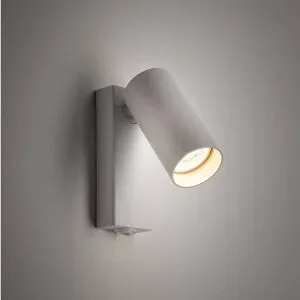 Euluna Wandstrahler FOURTY, weiß, Höhe 17 cm, Metall, GU10 FOURTY Nowodvorski Lighting, weiß / opal, für Wohn- / Esszimmer, Metall, Modern, Strahler