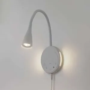 Wandlampe Zayna Lindby, dimmbar, weiß / opal, für Wohn- / Esszimmer, Aluminium, Modern, LED Wandleuchte, Wandlampe Innen