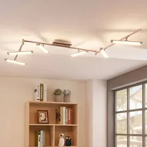 LED Deckenlampe Pilou Lindby, dimmbar, chrom / silber, für Küche, Metall, Modern, LED Deckenleuchte