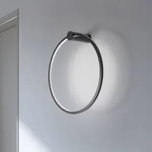 Wandlampe Saturno Milagro Lighting, schwarz, für Wohn- / Esszimmer, Aluminium, Modern, LED Wandleuchte, Wandlampe Innen