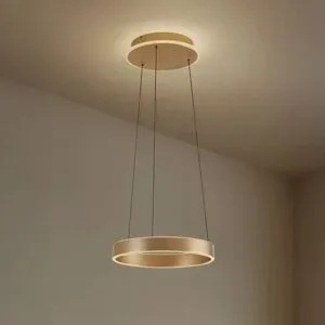 Hängelampe Tindra Lucande, dimmbar, messing / gold, für Wohn- / Esszimmer, Metall, Modern