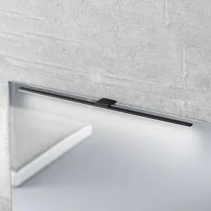 Wandlampe Triga MCJ, schwarz, für Badezimmer, Aluminium, Modern, Wandleuchte, Wandlampe Bad