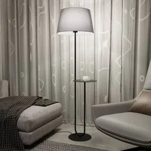 Stehlampe Hotel EMIBIG LIGHTING, schwarz, für Wohn- / Esszimmer, Metall, Modern, Stehlampe