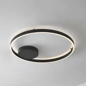 Smart Home Deckenlampe Moise Lucande, dimmbar, schwarz, für Wohn- / Esszimmer, Aluminium, Modern, Smart Home Deckenlampe