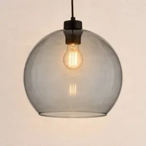 Glas Hängelampe Cubus TK Lighting, dimmbar, schwarz, für Wohn- / Esszimmer, Glas, Modern, Pendelleuchte
