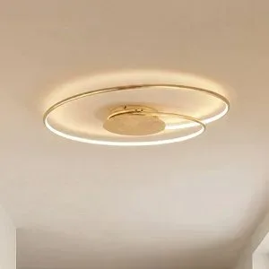 LED Deckenlampe Joline Lindby, messing / gold, für Wohn- / Esszimmer, Metall, Modern, LED Deckenleuchte