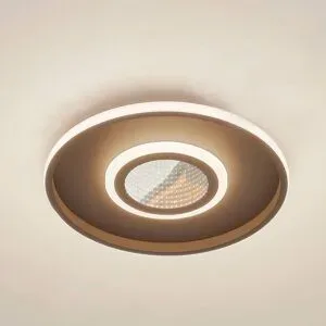 LED Deckenlampe Selian Lindby, dimmbar, schwarz, für Wohn- / Esszimmer, Metall, Modern, LED Deckenleuchte