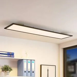 LED Panel Nelios Lindby, dimmbar, schwarz, für Küche, Aluminium, Modern, LED Panel