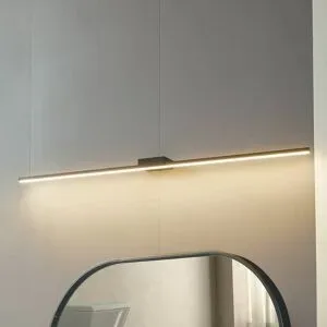 Wandlampe Kivana Lucande, schwarz, für Badezimmer, Aluminium, Modern, Wandleuchte, Wandlampe Bad