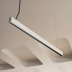 Hängelampe Jolinda slim Arcchio, dimmbar, alu / grau / zink, für Arbeitszimmer / Büro, Aluminium, Modern