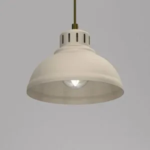 Hängelampe Sven Luminex, dimmbar, creme / amber, für Wohn- / Esszimmer, Metall, Industrielles Design, Pendelleuchte