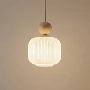Glas Hängelampe Ballo TK Lighting, dimmbar, creme / amber, für Wohn- / Esszimmer, Glas, Pendelleuchte