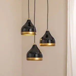 Hängelampe Yildo Opviq, dimmbar, schwarz, für Wohn- / Esszimmer, Metall, Modern, Pendelleuchte