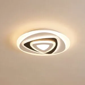 LED Deckenlampe Rebeka Lindby, dimmbar, weiß / opal, für Wohn- / Esszimmer, Kunststoff, Modern, LED Deckenleuchte