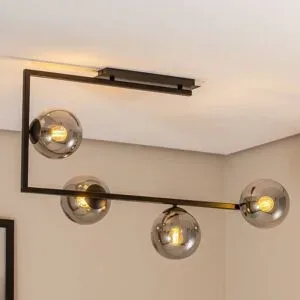 Deckenlampe Soma EMIBIG LIGHTING, dimmbar, alu / grau / zink, für Wohn- / Esszimmer, Modern, Deckenlampe