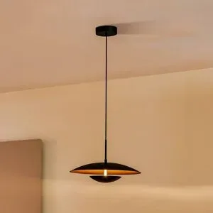 Hängelampe Tiama Lindby, schwarz, für Wohn- / Esszimmer, Metall, Modern