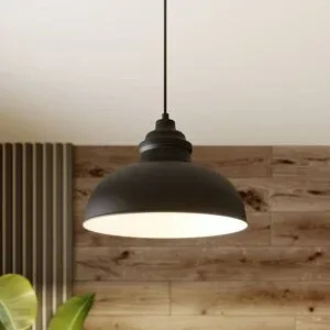 Hängelampe Cliona Lindby, dimmbar, schwarz, für Wohn- / Esszimmer, Metall, Modern, Pendelleuchte