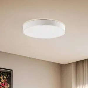 Smart Home Deckenlampe Innes Lindby, dimmbar, weiß / opal, für Wohn- / Esszimmer, Metall, Modern, Smart Home Deckenlampe