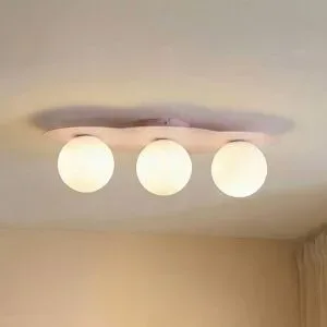 Deckenlampe Cloud TK Lighting, dimmbar, violett / pink / rose, für Kinderzimmer, Glas, Junges Wohnen, Deckenlampe