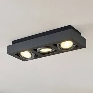 Deckenlampe Ronka Arcchio, dimmbar, schwarz, für Wohn- / Esszimmer, Aluminium, Modern, Deckenlampe