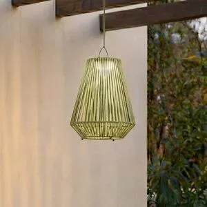 Lindby LED-Solarhängelampe Austas, grün, Ø 32 cm, USB, IP54 Austas Lindby, dimmbar, grün, Kunststoff, Modern, Solarleuchten