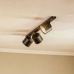 Deckenlampe 1047 ALDEX, dimmbar, schwarz, für Wohn- / Esszimmer, Metall, Modern, Deckenlampe