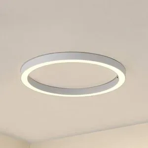 LED Deckenlampe Neor Lucande, dimmbar, weiß / opal, für Flurbereich, Metall, Modern, LED Deckenleuchte