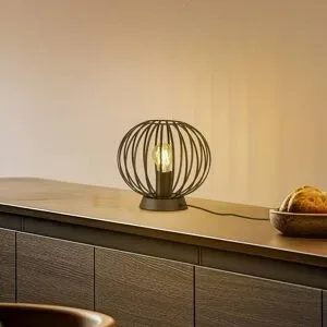 Tischlampe Maivi Lindby, schwarz, für Wohn- / Esszimmer, Metall, Modern, Tischlampe