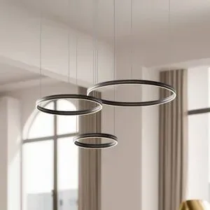 Hängelampe Gravity Milagro Lighting, schwarz, für Wohn- / Esszimmer, Metall, Modern
