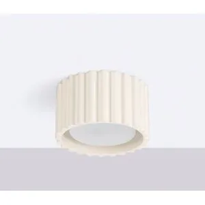 Deckenlampe RIBLA SOLLUX LIGHTING, dimmbar, creme / amber, für Wohn- / Esszimmer, Aluminium, Deckenlampe