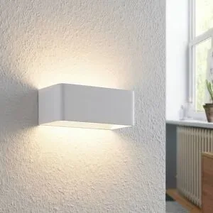Wandlampe Karam Arcchio, weiß / opal, für Wohn- / Esszimmer, Aluminium, Modern, LED Wandleuchte, Wandlampe Innen