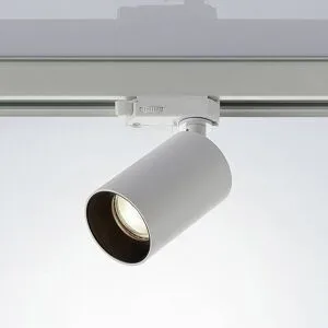 Arcchio Schienenstrahler Brinja, weiß, Ø 6cm, 3-Phasen, GU10 Brinja Arcchio, dimmbar, weiß / opal, für Flurbereich, Aluminium, Modern, Stromschienenstrahler