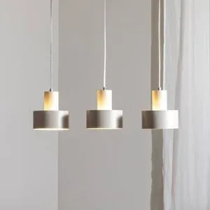 Hängelampe Rif 3 SIGMA, dimmbar, creme / amber, für Wohn- / Esszimmer, Metall, Modern, Pendelleuchte
