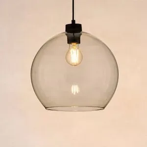 Glas Hängelampe Cubus TK Lighting, dimmbar, creme / amber, für Wohn- / Esszimmer, Glas, Modern, Pendelleuchte
