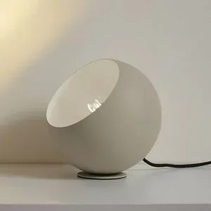 Tischlampe Somolia Lindby, creme / amber, für Wohn- / Esszimmer, Metall, Modern, Tischlampe