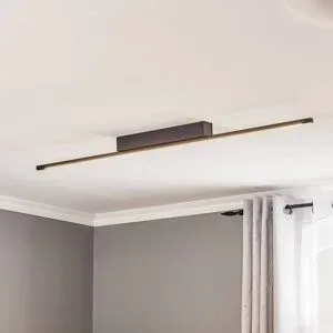 Deckenlampe TOLU Quitani, dimmbar, schwarz, für Wohn- / Esszimmer, Aluminium, Modern, Deckenlampe