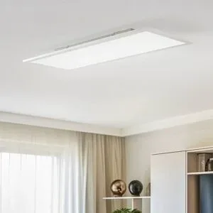LED Panel Livel Lindby, dimmbar, alu / grau / zink, für Küche, Aluminium, Modern, LED Deckenleuchte