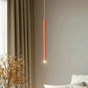 Hängelampe Sopel 1 SIGMA, dimmbar, rot, für Wohn- / Esszimmer, Metall, Modern, Pendelleuchte