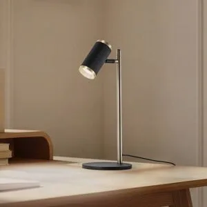 Tischlampe Lume Lucea, schwarz, für Wohn- / Esszimmer, Metall, Tischlampe