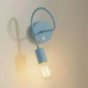 Wandlampe Oxford HELAM, dimmbar, blau, für Wohn- / Esszimmer, Metall, Junges Wohnen, Wandleuchte, Wandlampe Innen