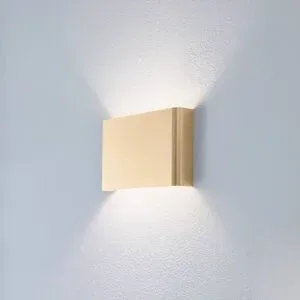 Euluna Wandlampe Haga Nowodvorski Lighting, dimmbar, messing / gold, für Wohn- / Esszimmer, Aluminium, Modern, Wandleuchte, Wandlampe Innen