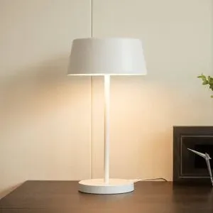LED Tischlampe Milica Lindby, dimmbar, weiß / opal, für Wohn- / Esszimmer, Metall, Skandinavisch, LED Tischlampe